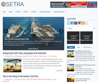 Setra Blogger Template