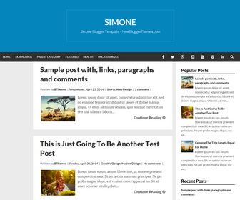 Simone Blogger Template