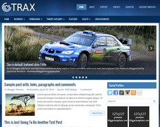 Trax Blogger Template