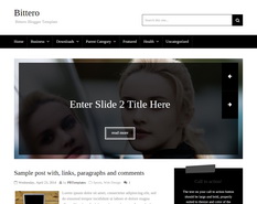 Bittero Blog Template