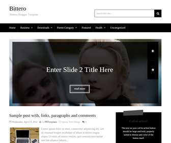 Bittero Blogger Template