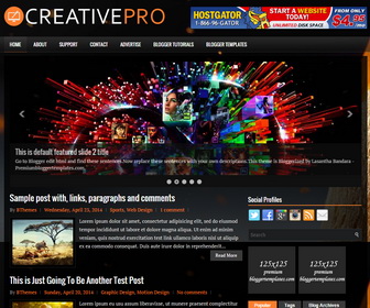 CreativePro Blogger Template