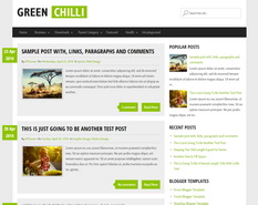 GreenChilli Blogger Template