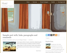 Hotel Blogger Template