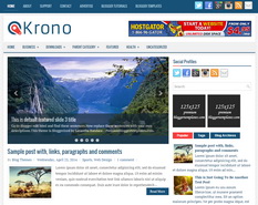 Krono Blogger Template