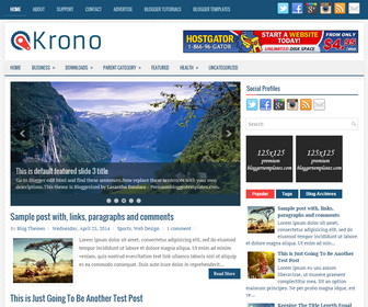 Krono Blogger Template