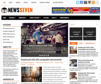 NewsSeven Blogger Template