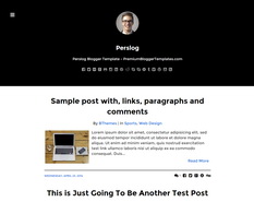 Perslog Blogger Template