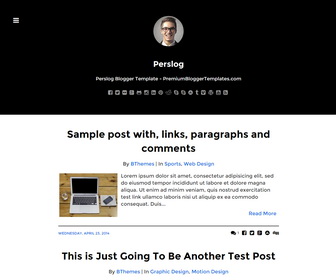 Perslog Blogger Template