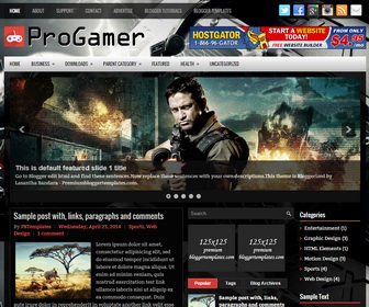 ProGamer Blogger Template