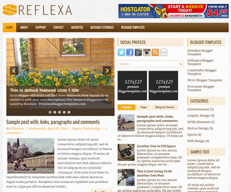 Reflexa Blogger Template