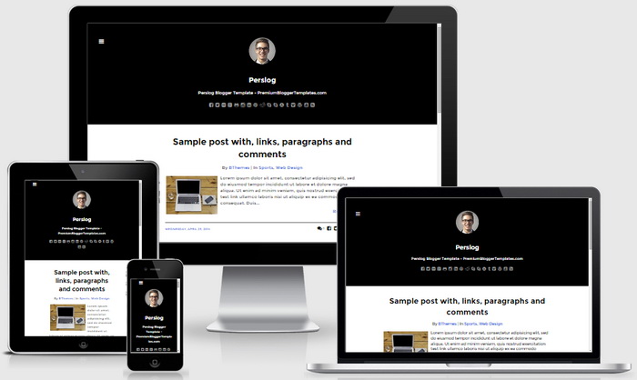 Responsive Perslog Blogger Template