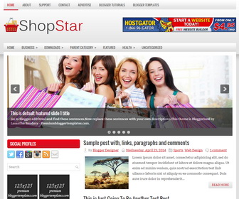 ShopStar Blogger Template