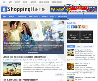 ShoppingTheme Blogger Template