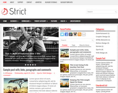 Strict Blogger Template