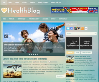 HealthBlog Blogger Template