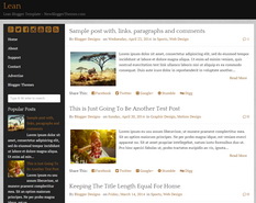 Lean Blogger Template