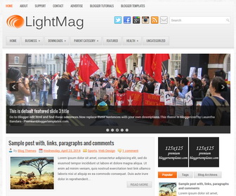 LightMag Blogger Template