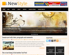 NewStyle Blogger Template