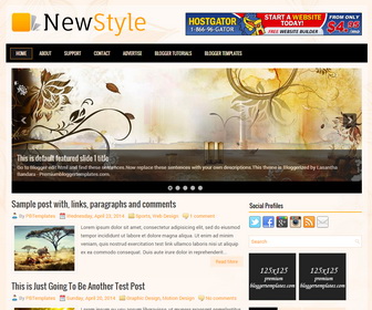NewStyle Blogger Template