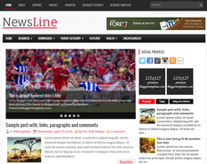 NewsLine Blogger Template