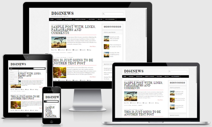 Responsive Diginews Blogger Template