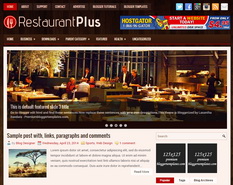 RestaurantPlus Blogger Template