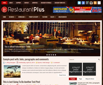 RestaurantPlus Blogger Template