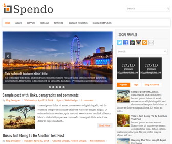 Spendo Blogger Template