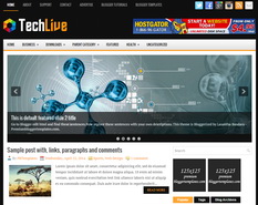 TechLive Blogger Template