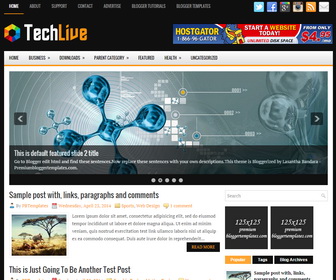 TechLive Blogger Template