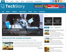TechStory Blogger Template