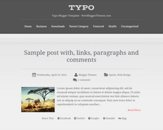 Typo Blogger Template