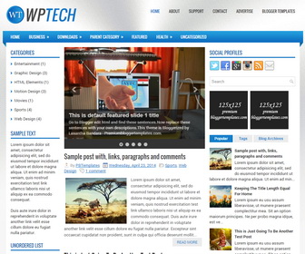 WpTech Blogger Template