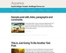 Aquarius Blogger Template