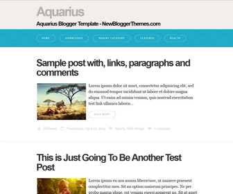 Aquarius Blogger Template