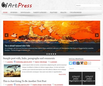 ArtPress Blogger Template