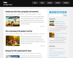 Faber Blogger Template