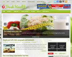 FreshHealth Blogger Template