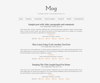 Mog Blogger Template