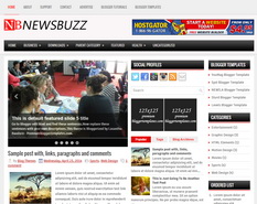 NewsBuzz Blogger Template