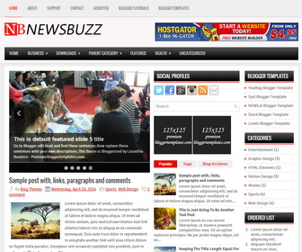 NewsBuzz Blogger Template