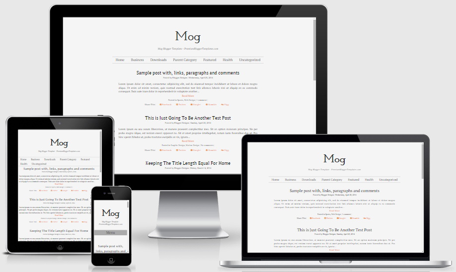 Responsive Mog Blogger Template