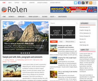 Rolen Blogger Template