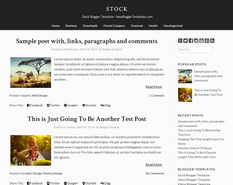 Stock Blogger Template