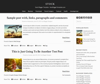 Stock Blogger Template