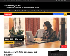 Bitcoin Magazine Blogger Template