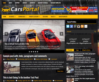 CarsPortal Blogger Template