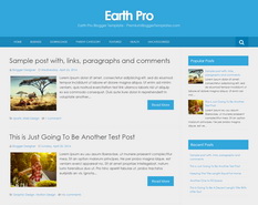 Earth Pro Blogger Template
