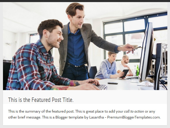 Featured Post - Motif Blogger Template